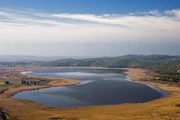 Scenic view of Barutçu Lake Selçuk Turkey