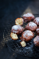 Fresh delicious homemade warm apple fritters