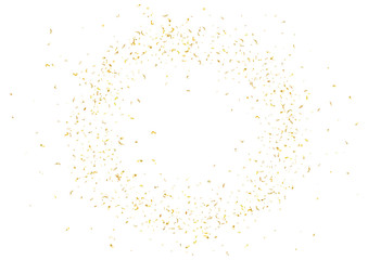 Abstract background with flying subtle golden confetti.