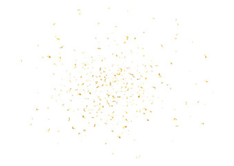 Abstract background with flying subtle golden confetti.