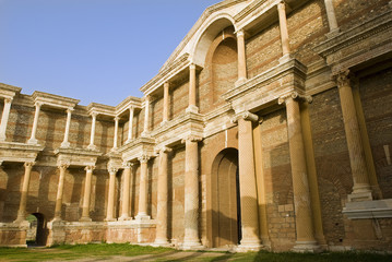 The gymnasium at Sardes constructed during the reign of the Roman emperor Septimius Severus.