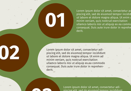 Green Brown Eco Friendly Recycle Infographic Template Design