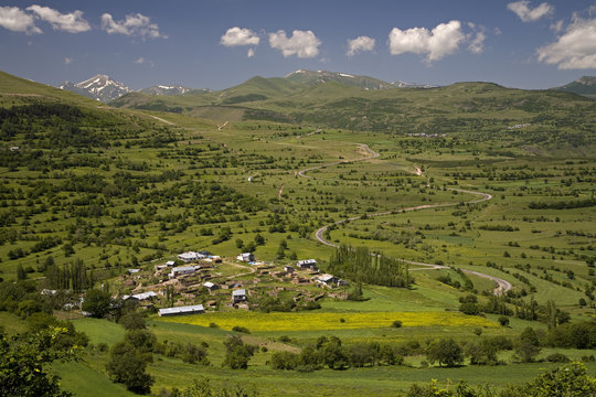 Highland village in Posof Ardahan Turkey