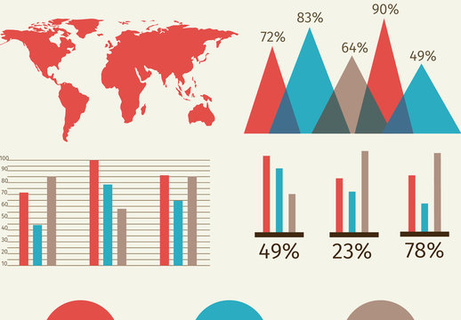 Retro Minimalist Data Infographic Template
