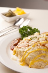 cheese omelette rice