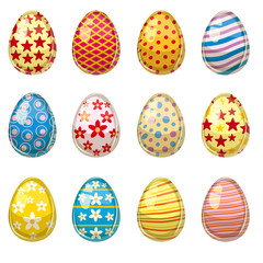 Colorful Easter egg collection