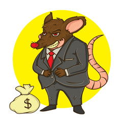 Fat Rat Corrupter vector illustration