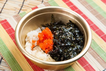 Riceballs with Flying Fish Roe, 날치알주먹밥