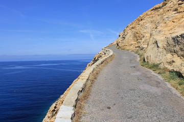 The blue road