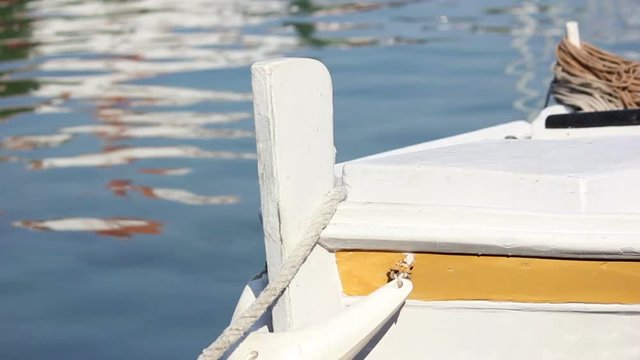 Small fisher boat in Mljet Island, Croatia