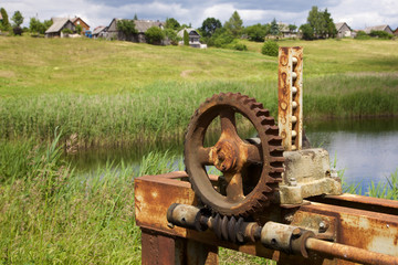 Old rusty gears and cogs