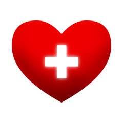 Obraz premium Medical Heart Symbol