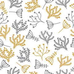 Seamless floral pattern. Cute background