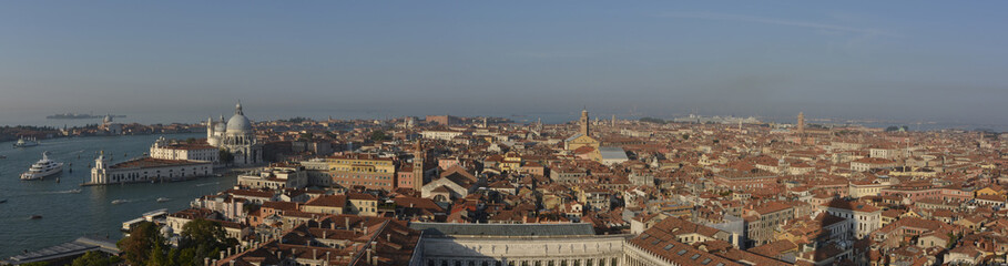 Fototapeta na wymiar Venice city aerial panorama