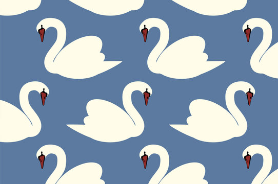 Flat Swans pattern