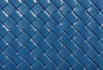 Fototapeta premium Blue color leather pattern.