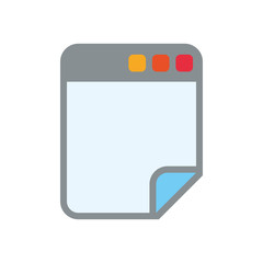 Browser web interface icon vector illustration graphic design