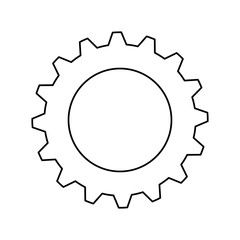 Gear machinery piece icon vector illustration graphic design