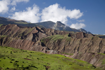 Scenic view of Kelkit River Valley in Susehri Turkey.