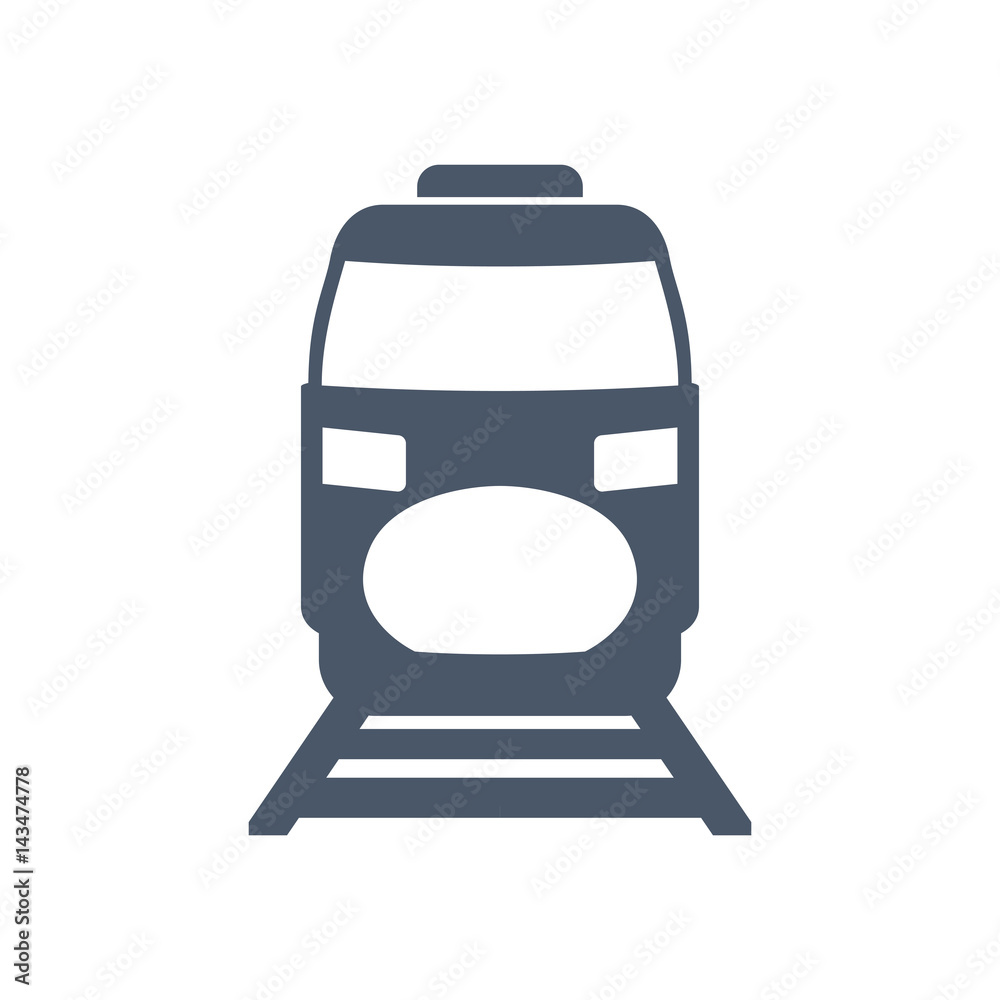 Wall mural fast train vehicle icon vector illustration graphic design