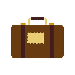 Travel suitcase isolated icon vector illustration graphic design