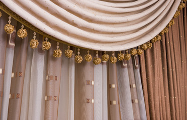 Brown curtain background