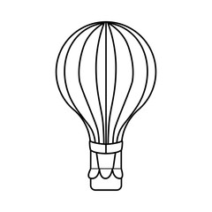 Hot air balloon icon vector illustration graphic design