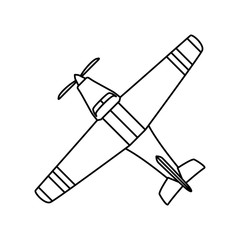 Small airplane isolated icon vector illustration graphic design