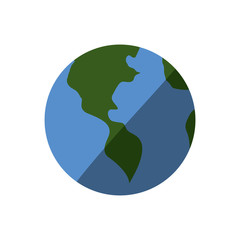 Isolated world earth icon vector illustration graphic design
