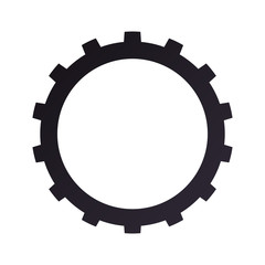 Gear machinery piece icon vector illustration graphic design