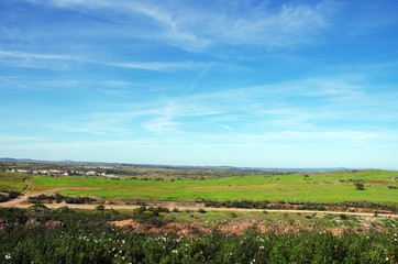 landscape of alentejo region, south of Portugal