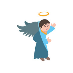 Holy spiritual angel icon vector illustration graphic design
