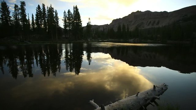 Sunrise in the Uinta Mountains at Butterfly Lake.