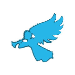 Holy spiritual angel icon vector illustration graphic design