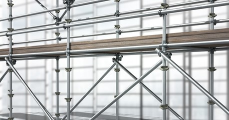 3D scaffolding in diagonal