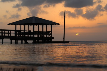 Sunset on Mobile Bay in Fairhope, AL