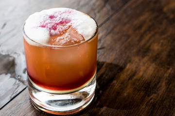Tropical Whiskey Punch Summer Cocktail