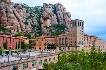 Monserrat Mountain Benedictine Abbey near Barcelona, Spain