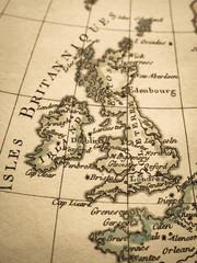アンティークの世界地図　イギリス
