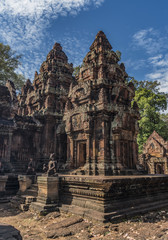 Fototapeta na wymiar Banteay Srei temple in Cambodia