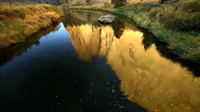 Reflection of Cliffs at Smith Rock State Park