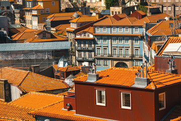 Buildings of the old district of Porto, Portugal.