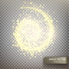 Magic vector luminous background.