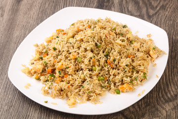Fried rice with prawn