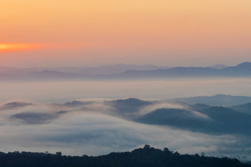 View point at Doi Sa-Ngo, Chiang Sean, Chiang Rai Province, Thailand.