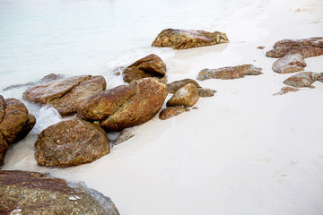 Rocks , sea and blue sky - Lipe island Thailand