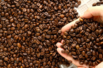 coffee beans as wallpaper