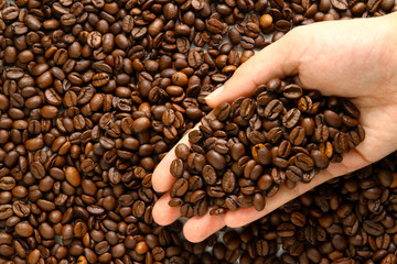 coffee beans as wallpaper