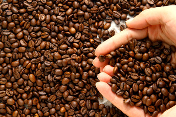 coffee beans as wallpaper