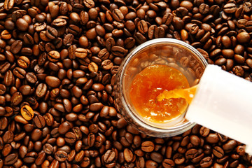 coffee beans as wallpaper